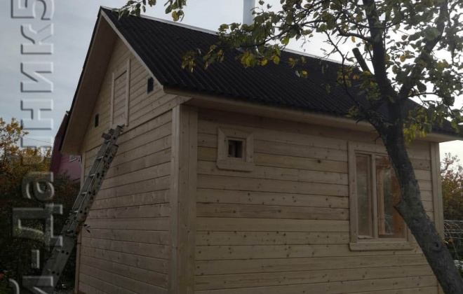 4 Брусовая баня Б-2, 4×4, 16 м², Московская область, Клинский район, СНТ Удача (2)